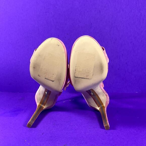 Sam Edelman Pink Suede Jade Ankle Strap Sandal‎ Women's Shoe Size 8.5-NEW - Picture 7 of 8